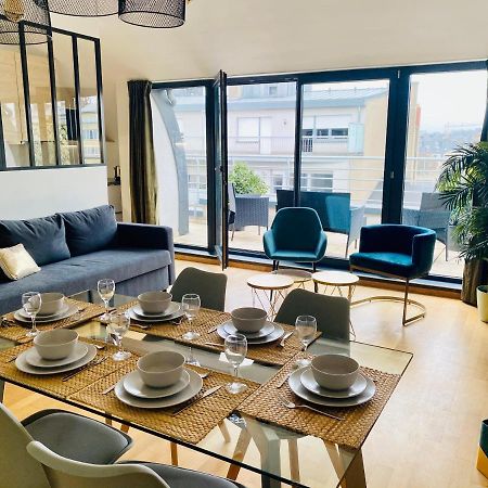 The Luxury Green Penthouse In City Center With Terrace And Free Parking Luxembourg Eksteriør bilde