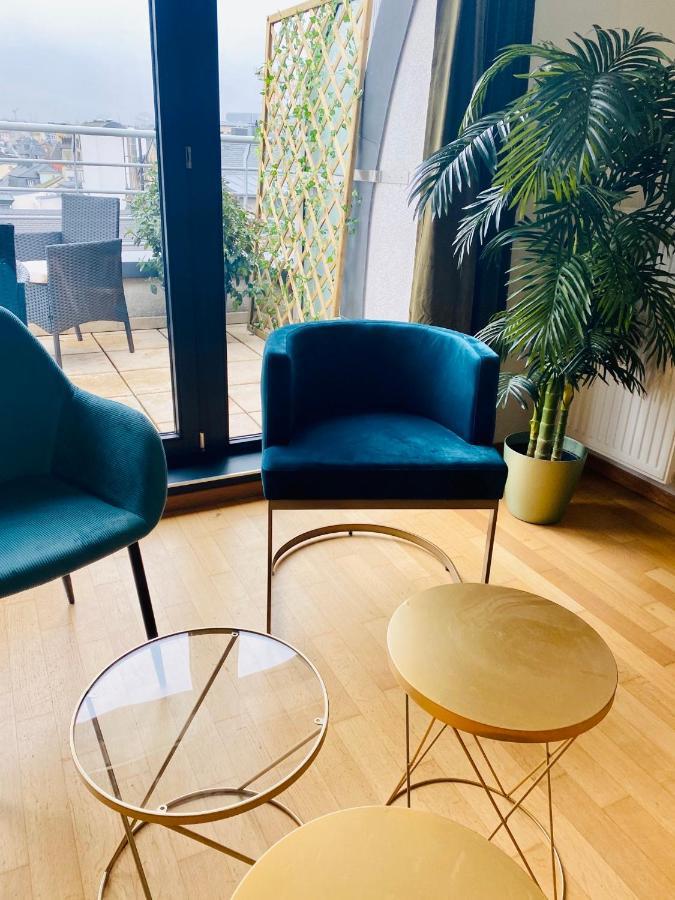 The Luxury Green Penthouse In City Center With Terrace And Free Parking Luxembourg Eksteriør bilde