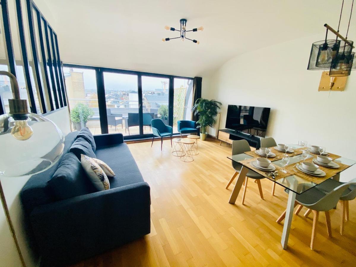 The Luxury Green Penthouse In City Center With Terrace And Free Parking Luxembourg Eksteriør bilde